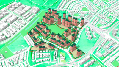 A digital twin of a proposed residential development in Singapore